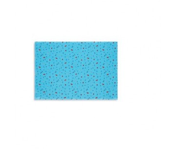 PQ. 12 MANTELES INDIV. 32X45 FRUIT MIX BLUE