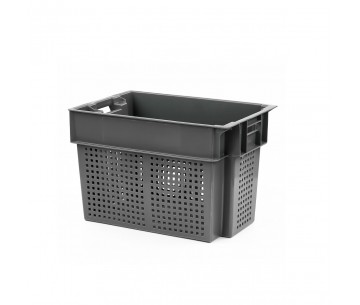 CAJA PLASTICO 600X400X400mms. 70LTS GRIS