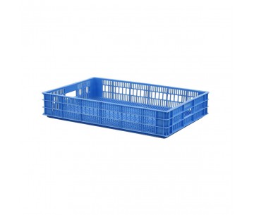 CAJA PLASTICO AZUL QUESERA 750X500X89mm