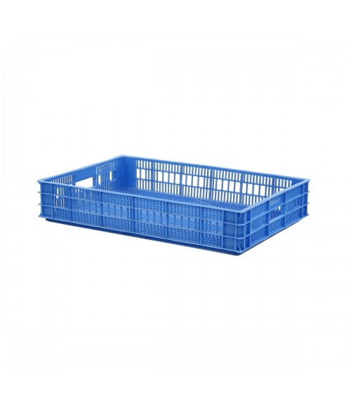 CAJA PLASTICO AZUL QUESERA 750X500X89mm