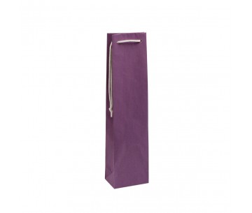 BOLSA PAPEL BOTELLA 95X380+40 VIOLETA/LILA
