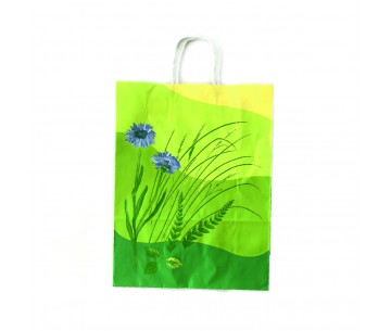 BOLSA PAPEL ASA RISADA 32X14X42 FLOWER