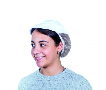 GORRO COCINA VISERA REJILLA BLANCO