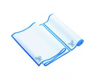 ROLLO 8 PAÑOS 40X80 BLANCO C/AZUL