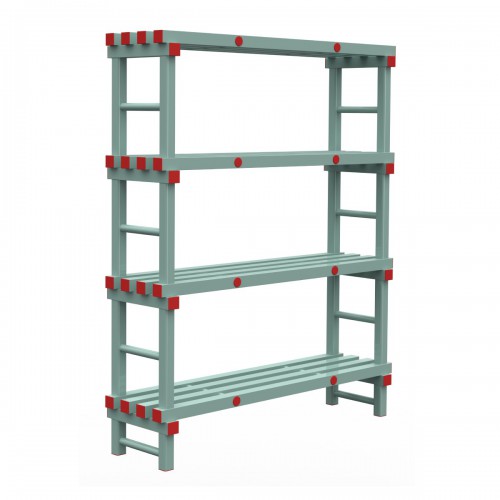 ESTANTERIA PLASTICO 1500X500X1750 MMS 4N-S20