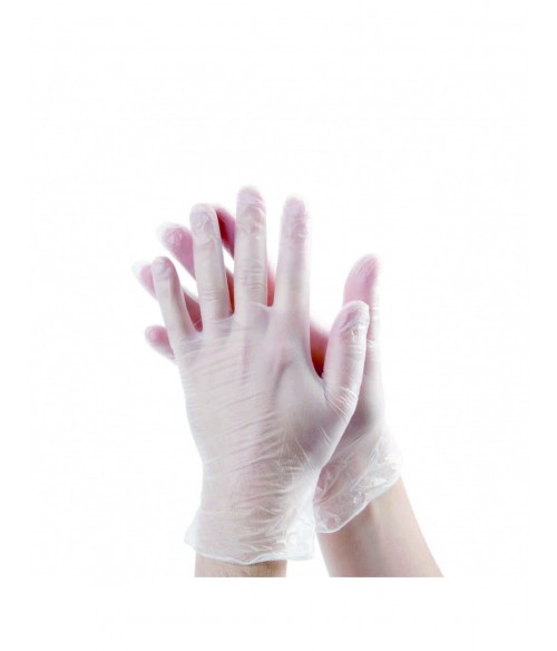 PQ. 100 GUANTE VINILO TTE S/POLVO M