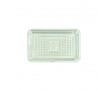 PQ.100 BANDEJAS PLASTICO TRANS 160x100x15