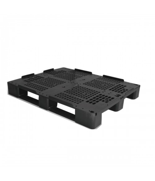 PALET PLASTICO 800X1200X150 REJADO C1 NEGRO