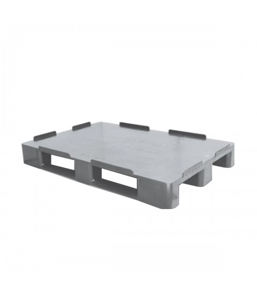PALET PLASTICO 800X1200 LISO GRIS HIGIENICO C1A