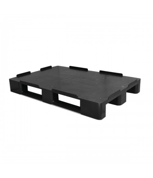 PALET PLASTICO 800X1200X145 LISO NEGRO