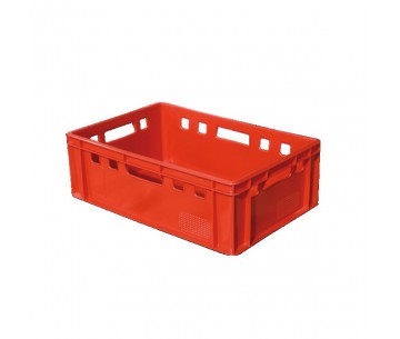 CAJA PLASTICO 600X400X200mms. 40LTS ROJO