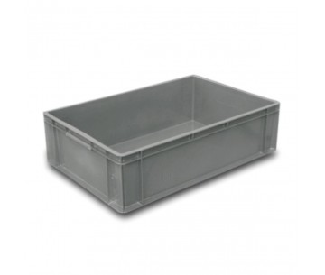 CAJA PLASTICO LISO 600X400X170 33LTS GRIS