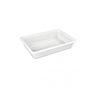 CUBETA PLASTICO 5LTS BLANCO 435X285X80mm
