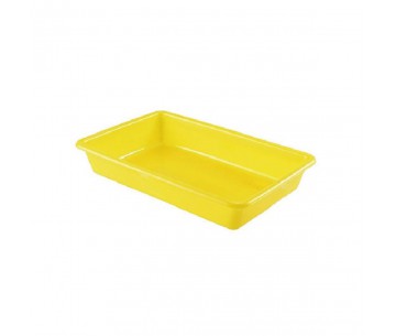 CUBETA PLASTICO 10LTS AMARILLO 540X380X80mm