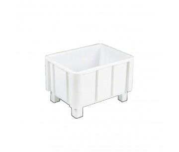 CUBETA PLASTICO 140LTS BLANCA 800X600X510mm