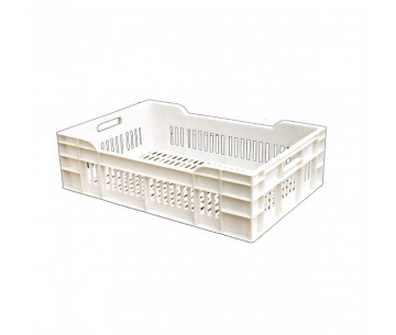 CAJA PLÁSTICA 600X400X150MM PR/FR GRIS/BLANCO