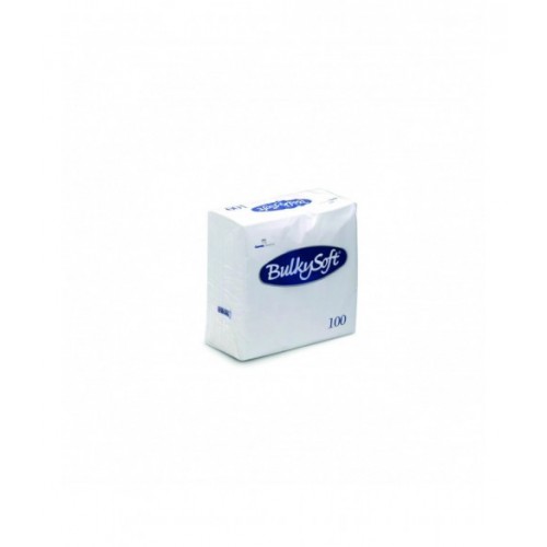 PQ. 100 SERV.40X40 TISSUE 2/C BLANCO 1/4