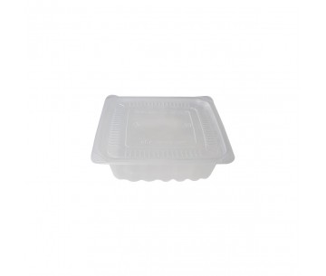 PQ. 50 TARRINA PP CUADRADA 750 ML