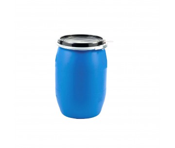 BIDON 220 LTS AZUL TAPA BALLESTA