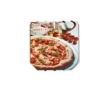 PQ. 100 CAJA PIZZA 29X29X3 "BUON APPETITO"