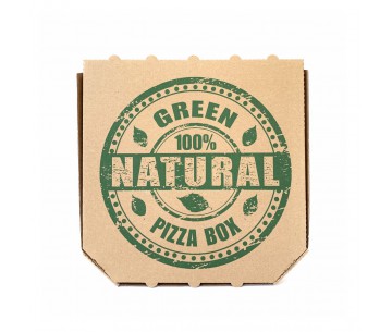 PQ. 100 CAJA PIZZA 29x29x3 "GREEN NATURAL"