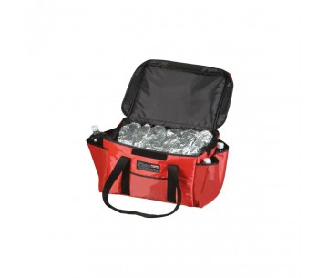 BOLSA TERMICA ROJA 38X30X30 TRANSP. BOCADILLOS