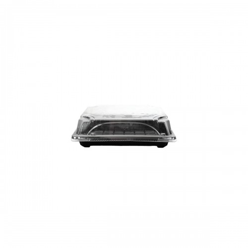 PQ. 50 ENVASE SUSHI NEGRO+ TAPA 165X115X23