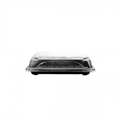 PQ. 50 ENVASE SUSHI NEGRO+TAPA 217X138X23