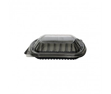 PQ. 50 TARRINA NEGRA 456 ML + TAPA TRANSP.