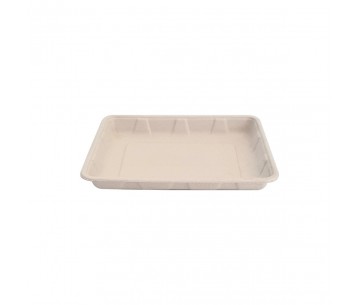 PQ.125 BANDEJA RECT FIBRA TRIGO 225X165X25