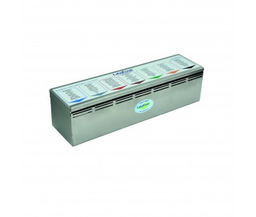 KIT ARRANQUE-DISPEN.INOX ETIQUETAS 70X45MM