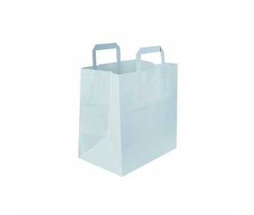CJ.250 BOLSA PAPEL "TAKE AWAY" 32X22X25 BLANCA