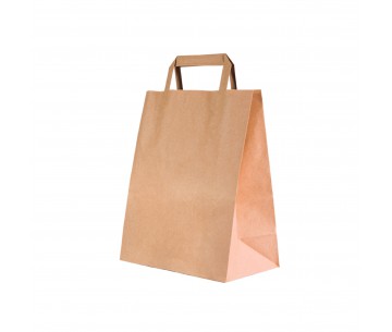 CJ.250 BOLSA PAPEL ASA PLANA 32X12X41 MARRON