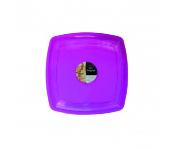 PQ. 2 BANDEJA PLASTICA CUADRADA FUCSIA
