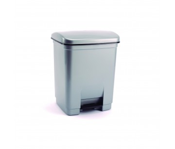 UD. PAPELERA CON PEDAL 30 L GRIS