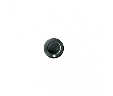 PQ.100 TAPAS PLASTICO 8OZ NEGRAS