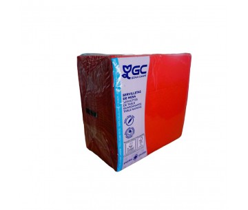 PQ.100 SERVILLETA 40X40 ROJA PP 1/4