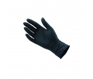 PQ. 100 GUANTE NITRILO NEGRO S/POLVO M
