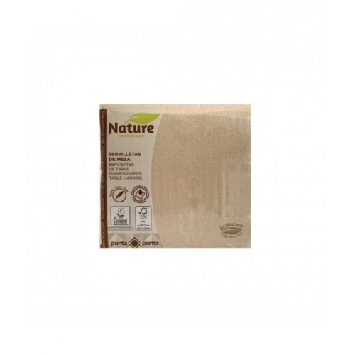 PQ. 50 SERVILLETA 33X33 2/C KRAFT NATURE