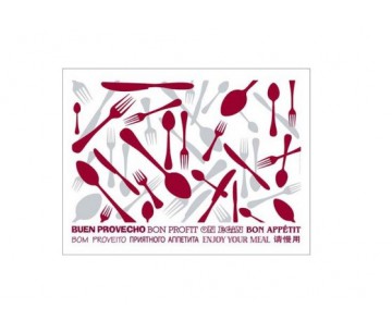 PQ.500 MANTELIN 30X40 CUBIERTO BURDEOS