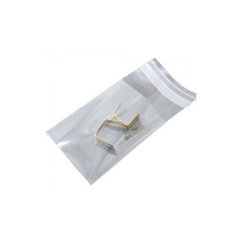 CJ. 1000 BOLSA PP SOLAPA ADHESIVA 15X22