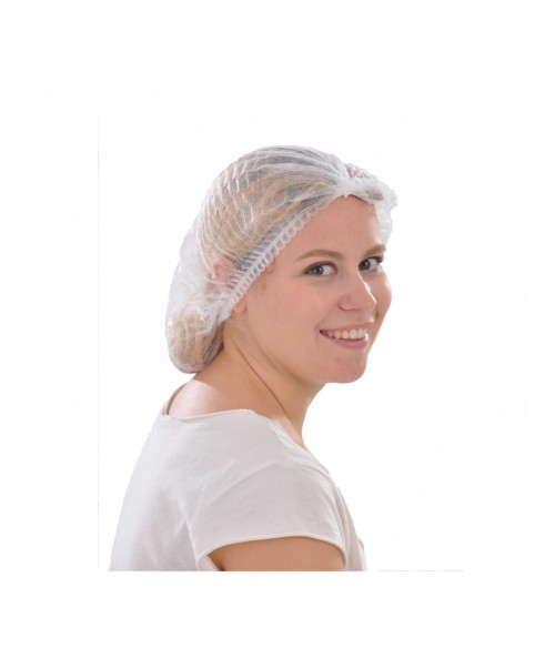 PQ. 100 GORRO ACORDEON PP 2 GOMAS BLANCO