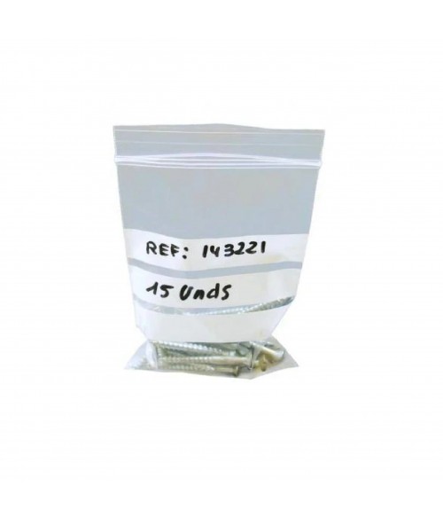 CJ. 1000 BOLSAS AUTOCIERRE "BANDAS" 16X22CMS