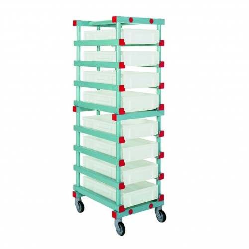 CARRO GASTRONORM PLASTICO 2X10 850X610X1600mm