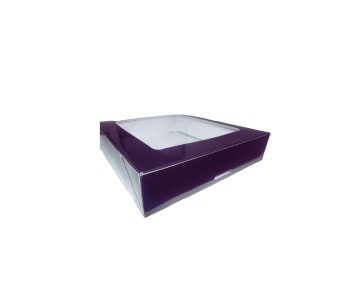 PQ.25 CAJA CARTON CON VENTANA 280X280x60 NEGRA
