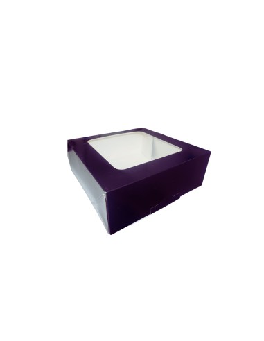 PQ.25 CAJA CARTON CON VENTANA 250X250x90 NEGRA