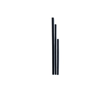 PQ.100 CAÑITA PAPEL NEGRA RECTA Ø6X200mm