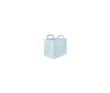 CJ.250 BOLSA PAPEL "TAKE AWAY" 32X22X25 BLANCA