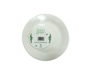 PQ. 10 PLATO DE CARTON 18 CMS