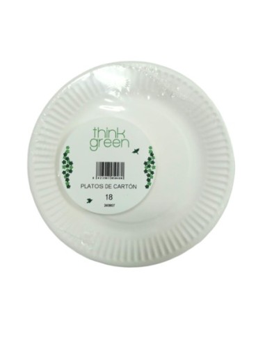 PQ. 10 PLATO DE CARTON 18 CMS